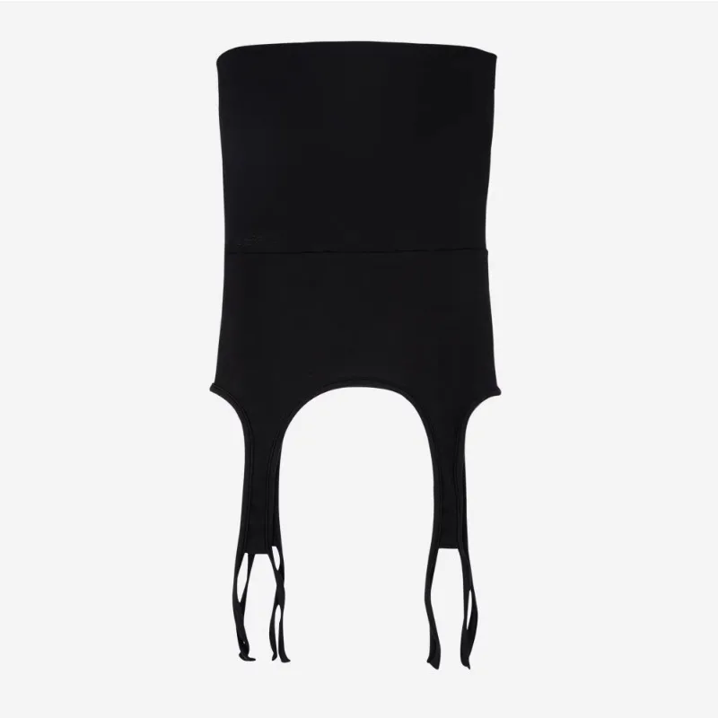 Korean Retro Solid Color All Match Camisole Women 2025 Summer New Off-shoulder Sexy Slim Irregular Crop Tops