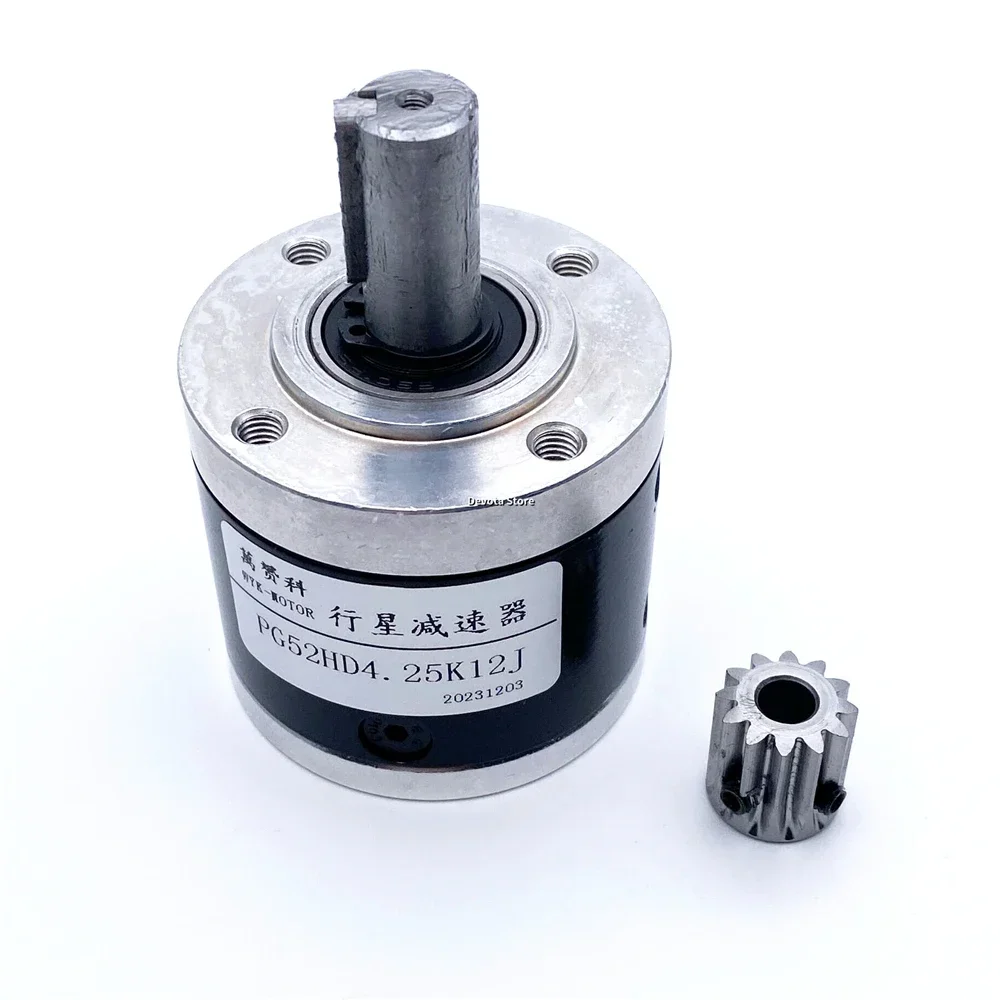 52MM Heavy-Duty Planetary Gear Reducer Gearbox For Micro DC Brush/Brushless Stepper Motor 12MM Shaft-Optional shaft