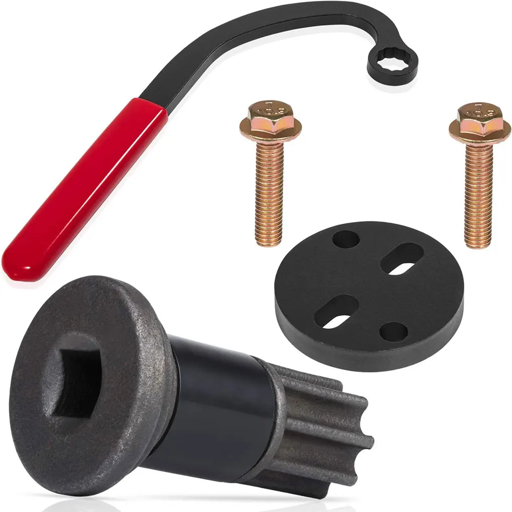 5piece Engine Barring Tool Tool Injec-tion Pump Gear Puller Lock Nut Wrench Durable Complete Set
