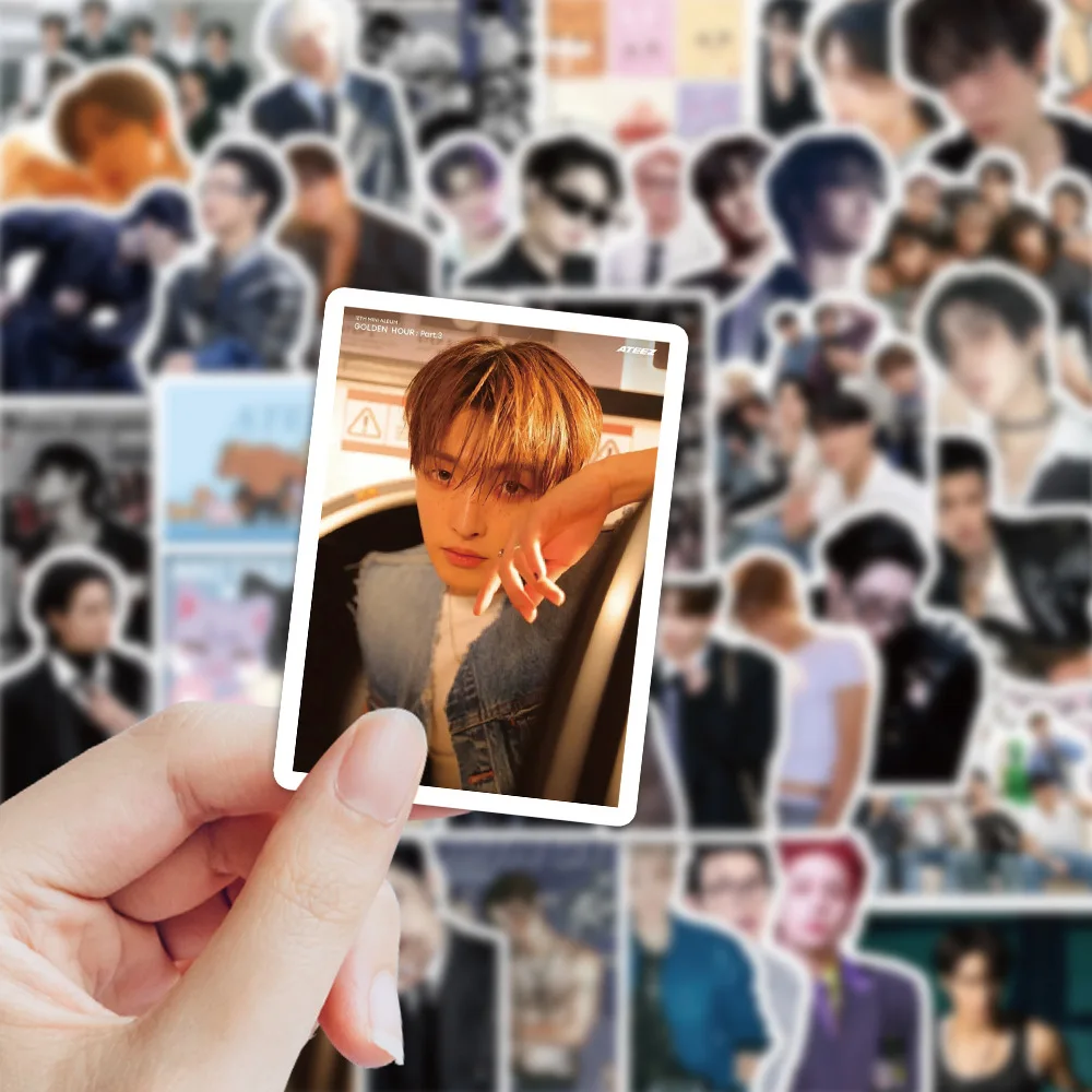 

70PCS Kpop Idol Sticker ATEEZ Korean Boy Group Stickers DIY Luggage Laptop Phone Guitar Skateboard Waterproof Decals Toys Gifts