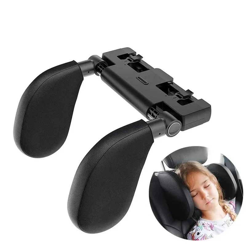Car Interior Accessories Memory Foam Side Pads Car Headrest Pillows Car Travel Children Adults Sleeping