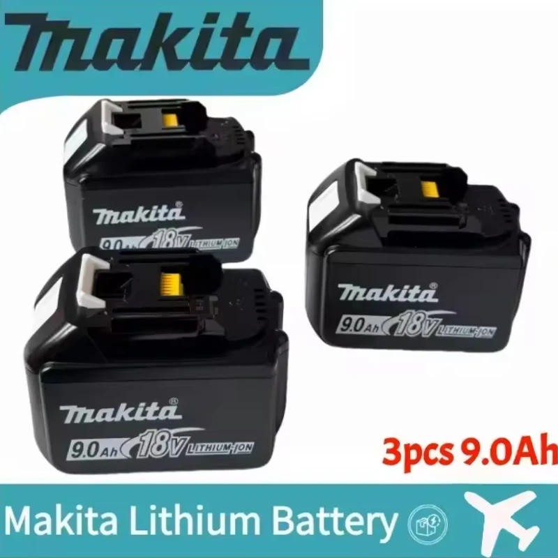 Batteria originale agli ioni di litio Makita 6Ah 18V, sostituto per batterie BL1860 BL1830 BL1850 BL1860B, Skirt
