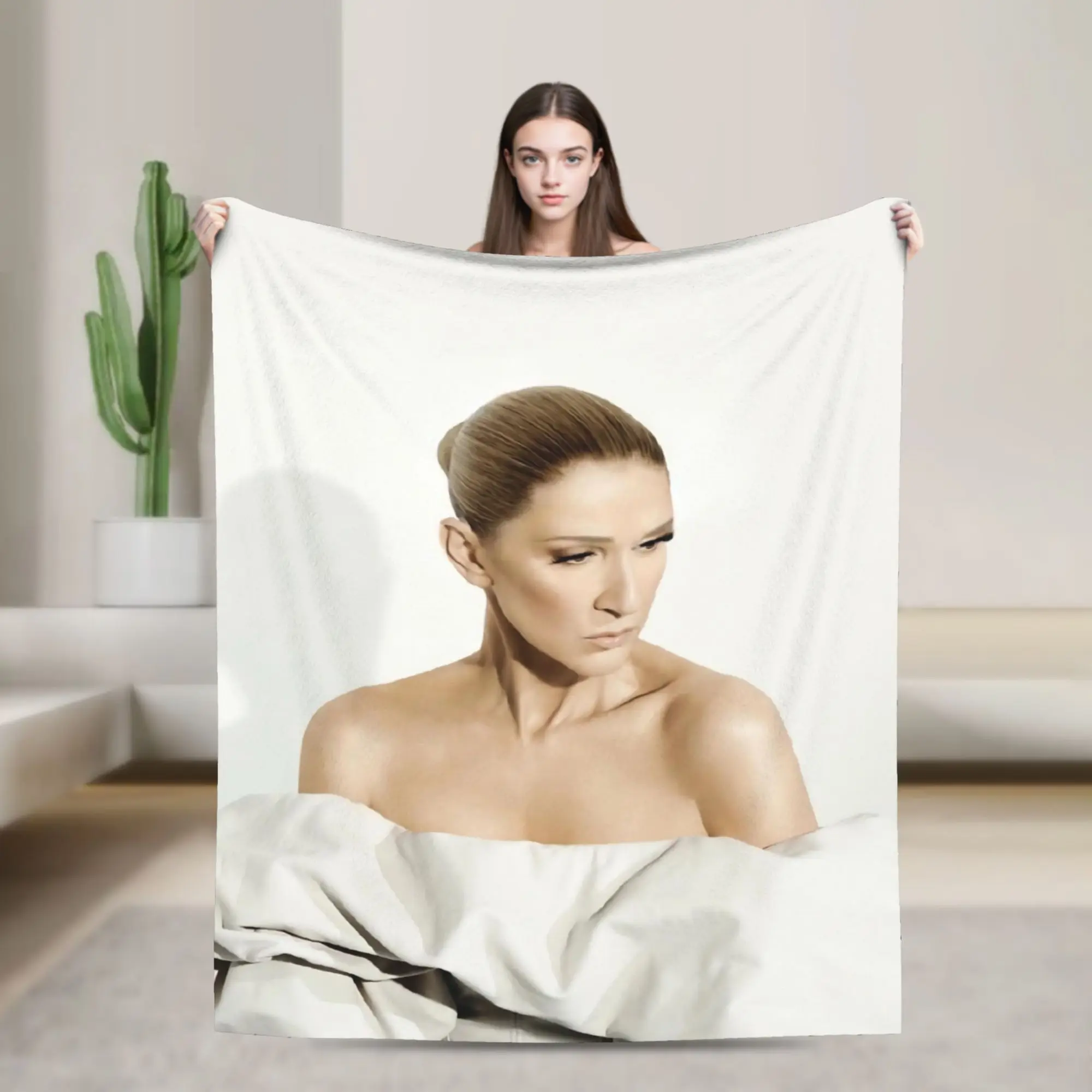 Celines Dions Paris 2026 Tour Blanket Multiple Sizes Warm Cozy Fluffy  Throw Blankets for Sofa Couch and Bed