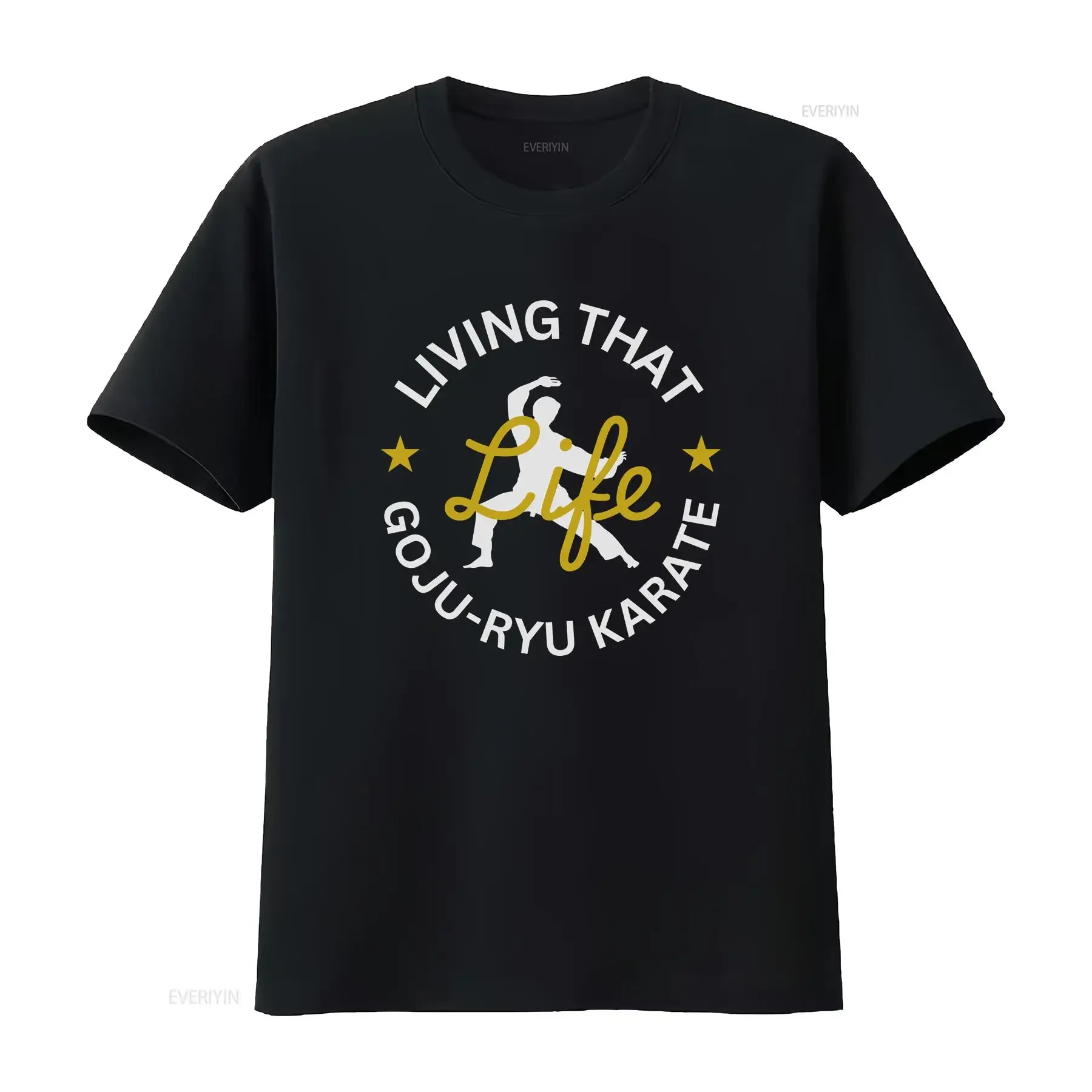 Goju ryu karate life T Shirt martial arts unisex vintage Washed homme Versatile graphic Casual designer clothes fashion Stylish