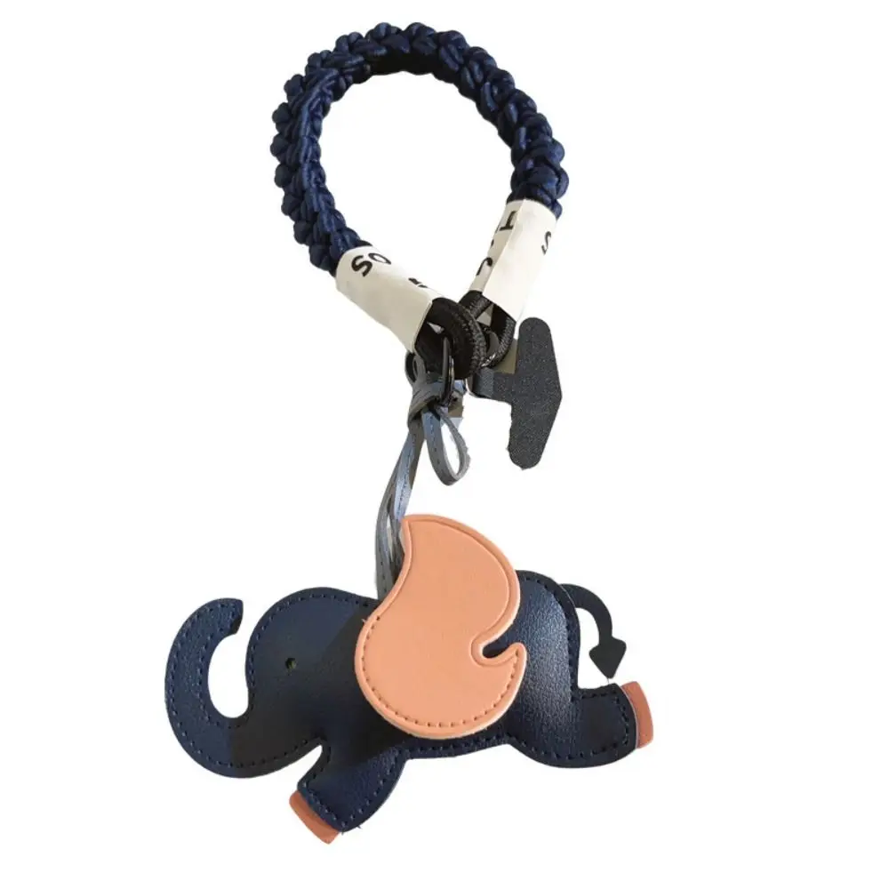 

Cute PU Leather Elephant Keychain Flying Wings Animal Pendant Bag Charm Fashion Animal Keyring Accessories For Women