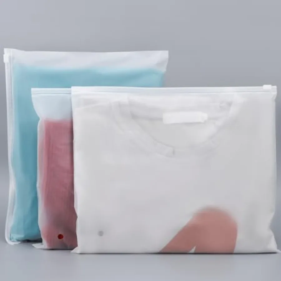Sac de voyage à fermeture éclair, 25 pièces, 30 * 25 cm, sac de rangement pour vêtements, sac de rangement en plastique, pochette de voyage pour vêtements
