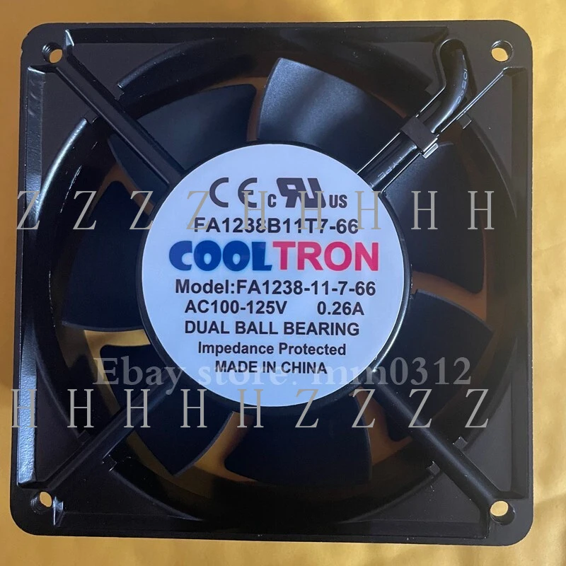 

Вентилятор переменного тока Z COOLTRON FA1238B11T7-66 AC100-125V 0.26A с алюминиевой рамой