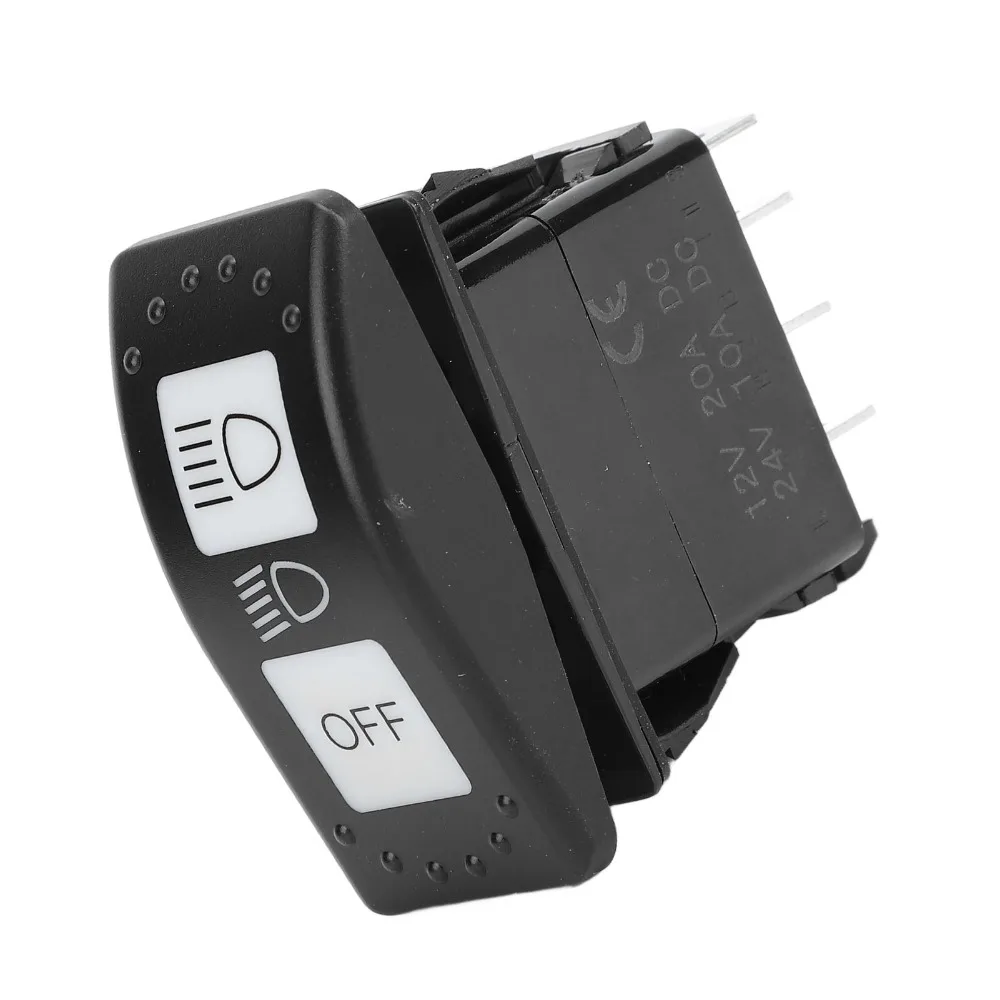 Durable 8PIN Headlight Switch Hard Plastic Blue Light Switch Fast Response Switch For Defender HD
