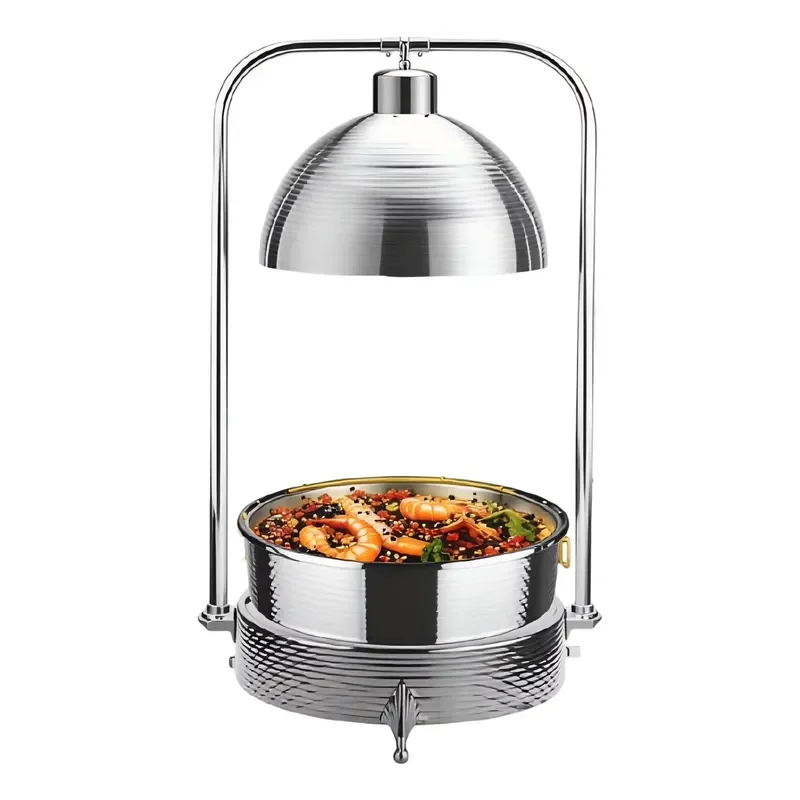 Stainless Steel Electric Buffet Warmer Commercial Food Display Heater Insulated Pot Set for Hotel Restaurant Catering Service