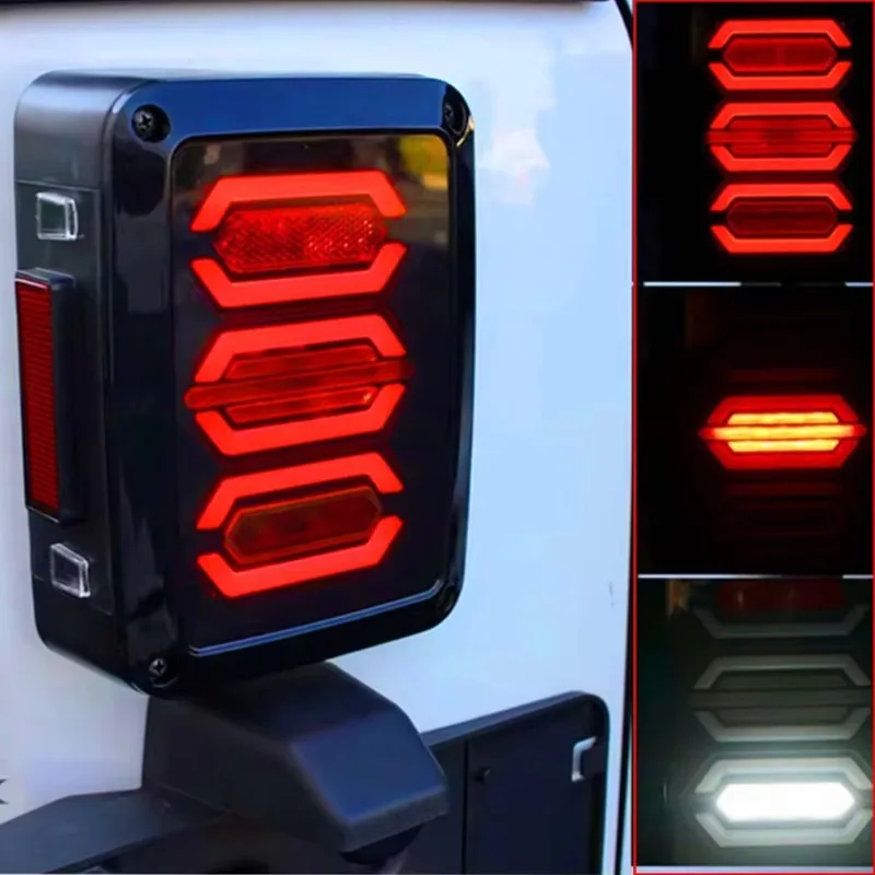 LED 12V US/EU Model Taillights for Jeep Wrangler JK 2007-2017 Driving Light Stop Parking Rear Brake Lamp Taillamp
