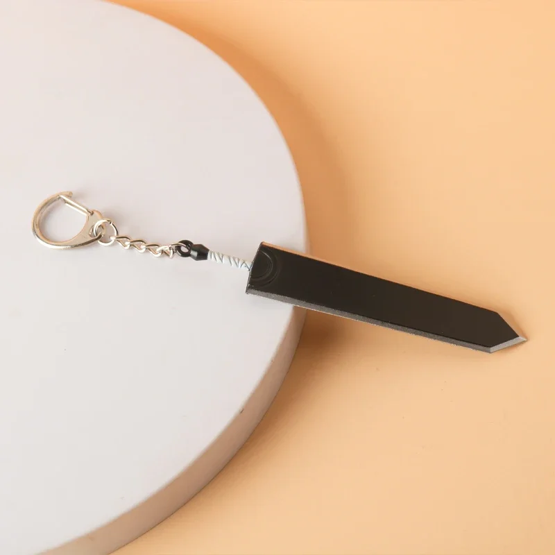 Final Fantasy 7 Jogo Keychain para Fãs, Cloud Blaster Espada, Remake Espada, Sem Arma, Metal Pingente Chaveiro, Cosplay Jóias