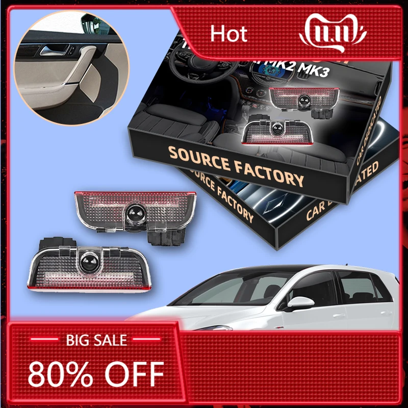 

Для VOLKSWAGEN VW 2026 Новый светодиодный проектор двери автомобиля Ghost Shadow Добро пожаловать, аксессуары для VW Tiguan MK1 MK2 Scirocco MK3 Tour