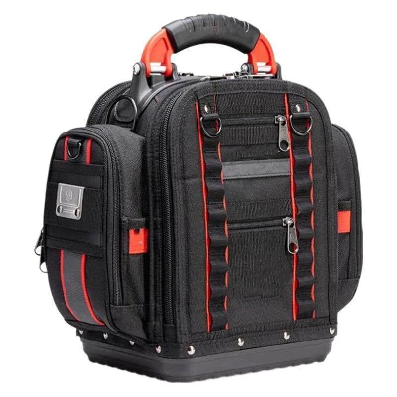 Heavy Duty Tool Backpack, Waterproof Electrician Tool Bag, Large Capacity Utility Pack with Adjustable Shoulder Straps