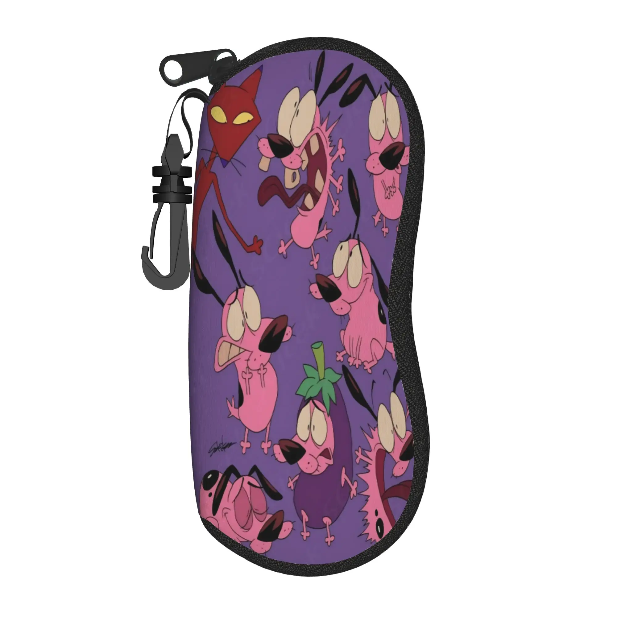 Lovely Courage the Cowardly Dog-D Glasses Case New Accessories  Sunglasses Storage Box Ins Style Eye Contacts Case