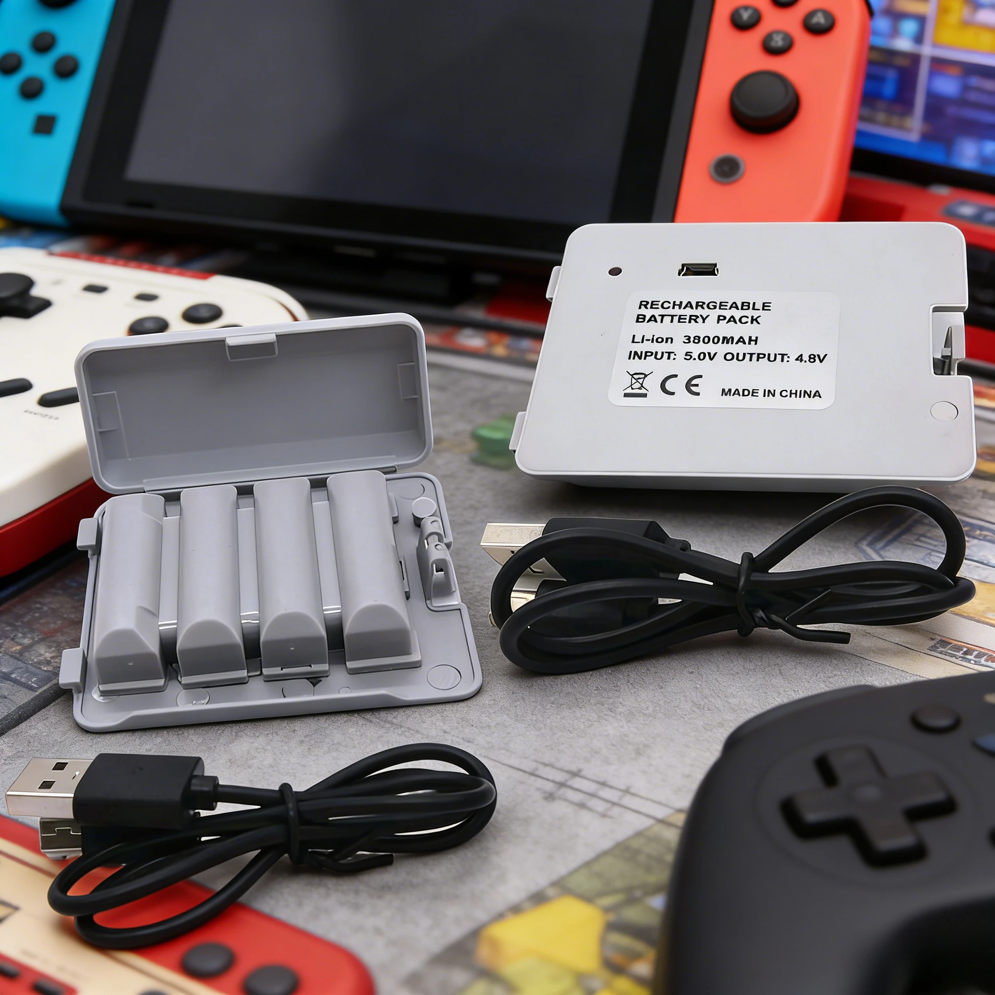 

Аккумулятор 4.8V 3800mAh с USB-кабелем для зарядки, замена для Nintendo Wii Fit Balance Board, игровой консоли для йоги и фитнеса