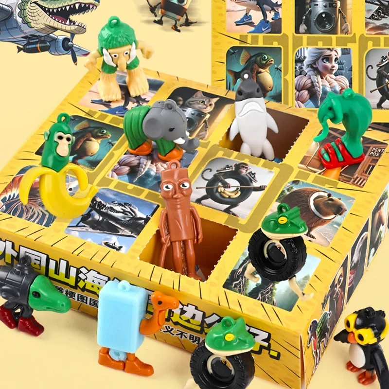 12 กริดอิตาเลี่ยน Brainrot กล่องตาบอด Tung Tung Tung Sahur Tralalero Tralala ตุ๊กตาจี้ Mystery กล่องของเล่นเด็กของขวัญ