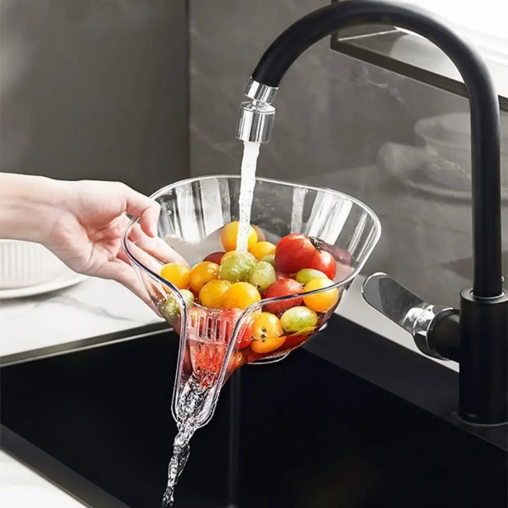 1pcs Multifunctional Draining Basket Rice Washing Sieve Fruit And Vegetable Washing Fruit Tray Kitchen Draining Wash Basin image 3