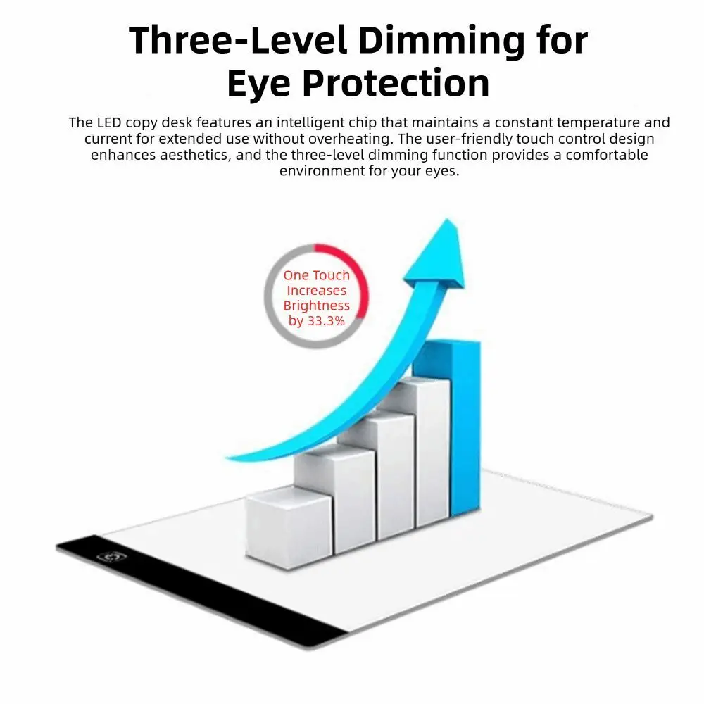 3 Level Dimmable LED Copy Board Light Tracing Box Tracing Light Box Eye Protection Drawing Copy Pad A4/A5 Portable Board