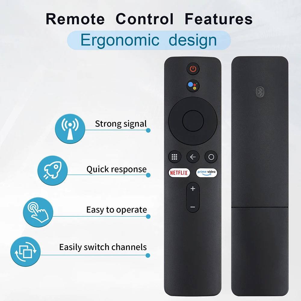 New Smart TV Remote Control Replacement For Xiaomi MI TV Stick and Box S Bluetooth AI Voice Remote Control User-friendly Design