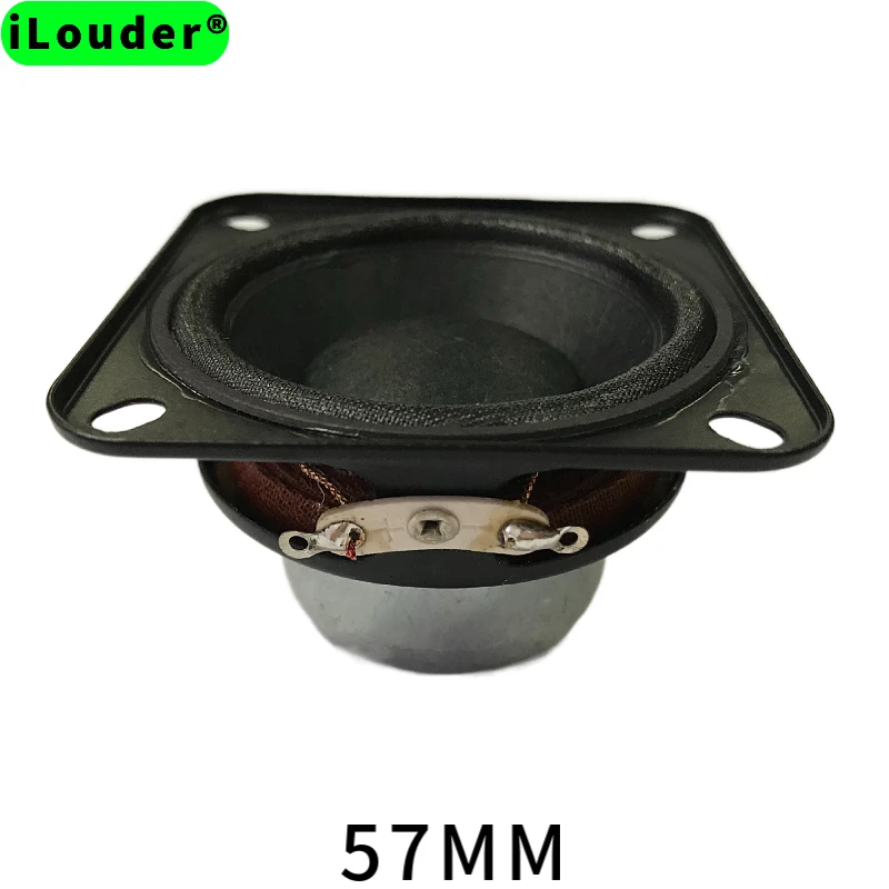 Factory 57mm 4Ω/8Ω optional square Neodymium Magnet Midrange Speaker 2.25 Inch RMS 10W 90DB Full Range car/home audio Speakers
