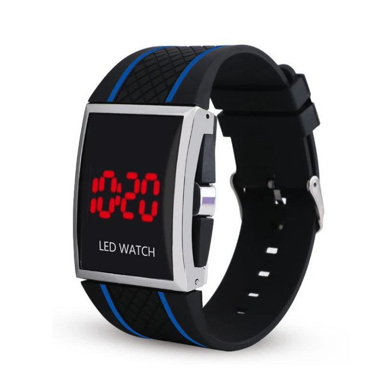 Sports Watch Electronic LED Digital Wristwatch for Men Women Fashion Casual Simple Silicone Waterproof Bracelet Clock