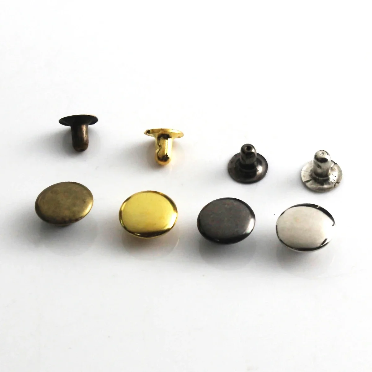 100sets 3mm~10mm Metal Single Cap Rivets Studs Round Rivet for DIY Leather Craft Bag Belt Garments Hat Shoes Pet Collar Decor