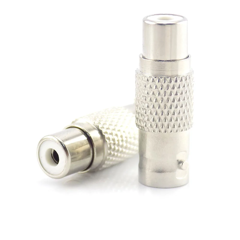 10Pcs Bnc Connectoren Female Naar Rca Female Plug Jack Vrouwelijke Bnc Naar Rca Connector Adapters Voor Cctv Camera Audio video