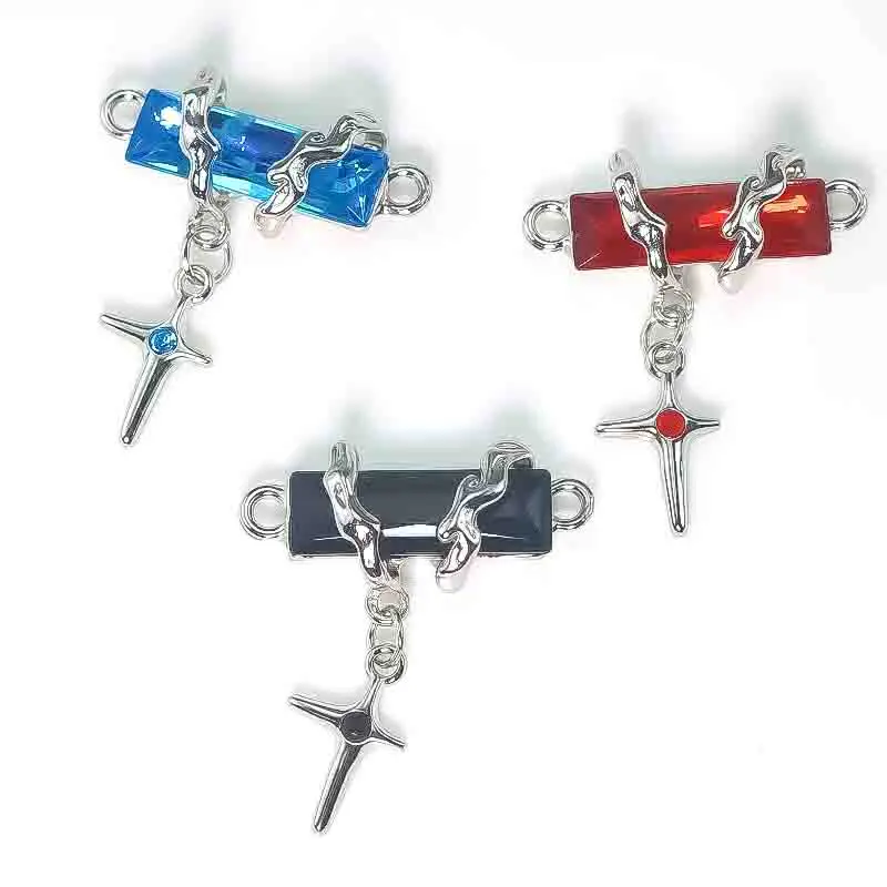 

5 шт. Diy крест подвески сплав кулон кристалл разъемы для изготовления ювелирных изделий браслет ожерелье брелок аксессуары материал