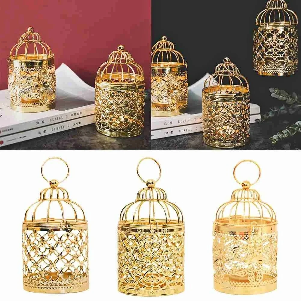 

Europe Moroccan Lantern Votive Candle Holder Hanging Lantern Vintage Christmas Candlesticks Bar Party Home Decoration Lantern