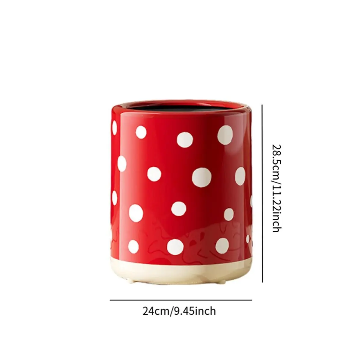 

Trash Can Decorative Modern Stylish Kitchen Bin Wastebasket Garbage Can for Laundry Room Office Restaurant