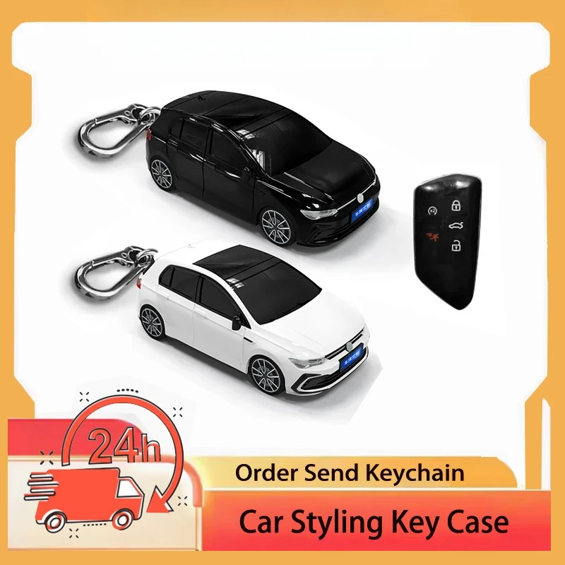 Car Styling for VW Golf 8 models 3 4 button Skoda Octavia 4 A8 Mk8 Seat Leon FR Mk4 Cura Formentor smart key case cover