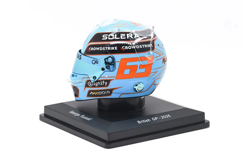 miniatura-casco-spark-1-5-petronas-team-george-russell-british-gp-2025-regalo
