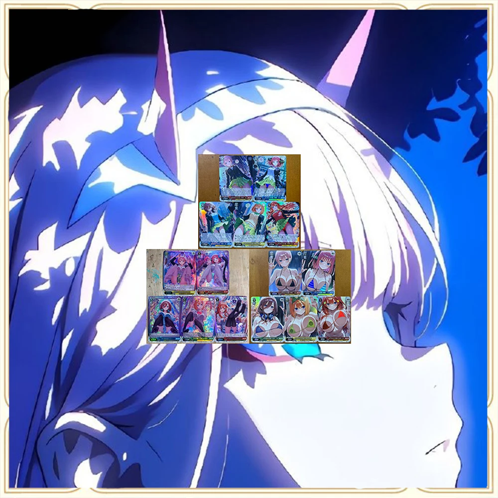 5PC/Set Anime Goddess Story DIY ACG Nakano Ichika Nino Miku Yotsuba Premium Flash Collection Card Christmas Birthday Gift