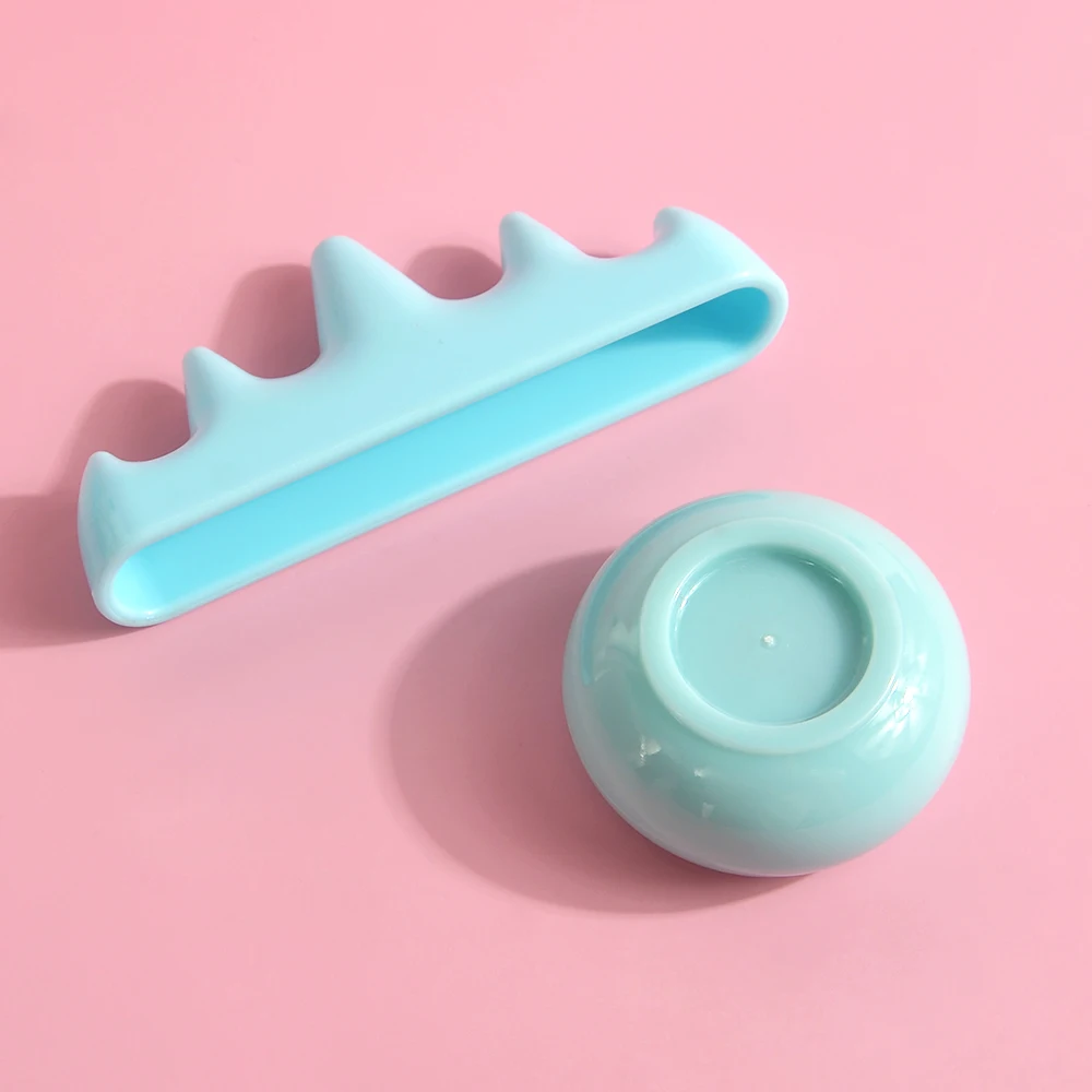 1set Professional Nail Brush Washing Equipment Acrylic Liquid Powder Container Nail Cup Nail Rrush Holder Manicure Tools