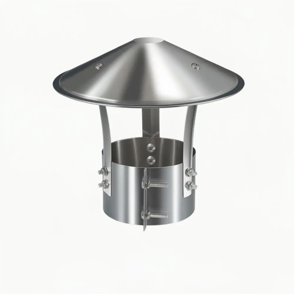 Durable Metal Chimney Cap Weatherproof Rain Guard For Outdoor Pipe Venting Stove Fireplace Exhaust System Roof Accessories