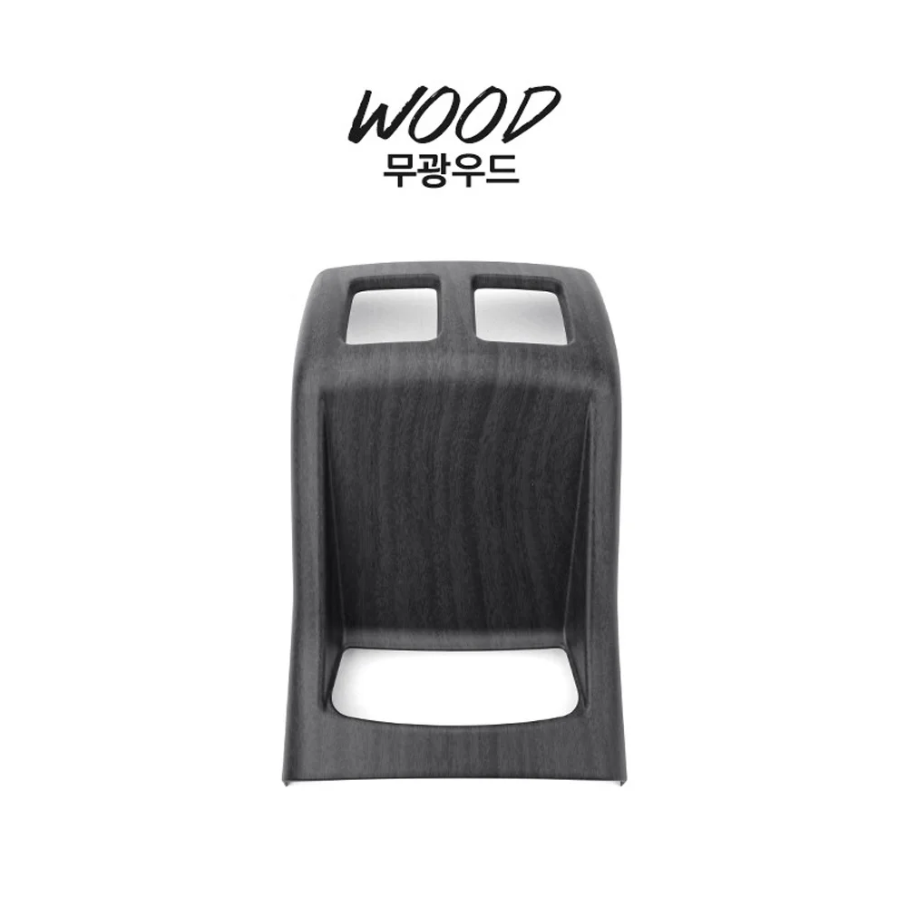 Wood Grain Style Rear Seat Air Conditioner Vent Frame Anti Kick Panel Cover Trim For Kia Sorento MQ4 2021 2022 2023