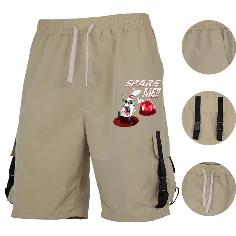 

Летние мужские повседневные шорты, однотонные карманы на шнурке, свободная пляжная одежда, уличные брюки-бермуды в уличном стиле, горячий свежий топ