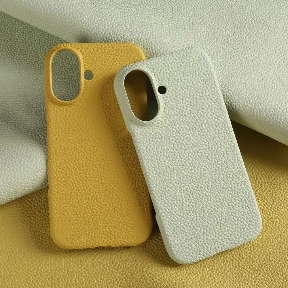 For iphone 16 Pro Max case Luxury Genuine Leather Cover Back Etui Coque Shockproof for Funda iphone15 14Pro 13 XR XSMax Carcasa