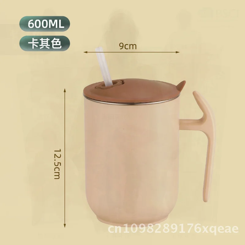 

304 Stainless Steel Mug for Men And Children with Lid 500ML Modern Minimalist Bubble Cup Coffee Drinking Water Cup for Office