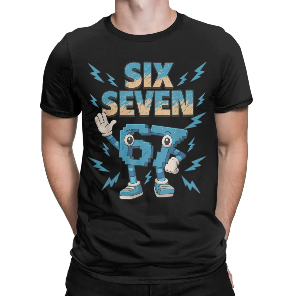 Men Women's Cotton Printed T-Shirt Meme 67 Six Seven Italian Brainrot Funny T-Shirts Harajuku Summer Tees Tops Plus Size 3XL
