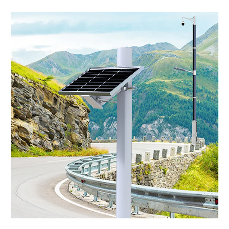 플러그 앤 플레이 완벽 오프그리드 태양광 에너지 시스템 (야외 4G 라우터 조명 모니터링용)