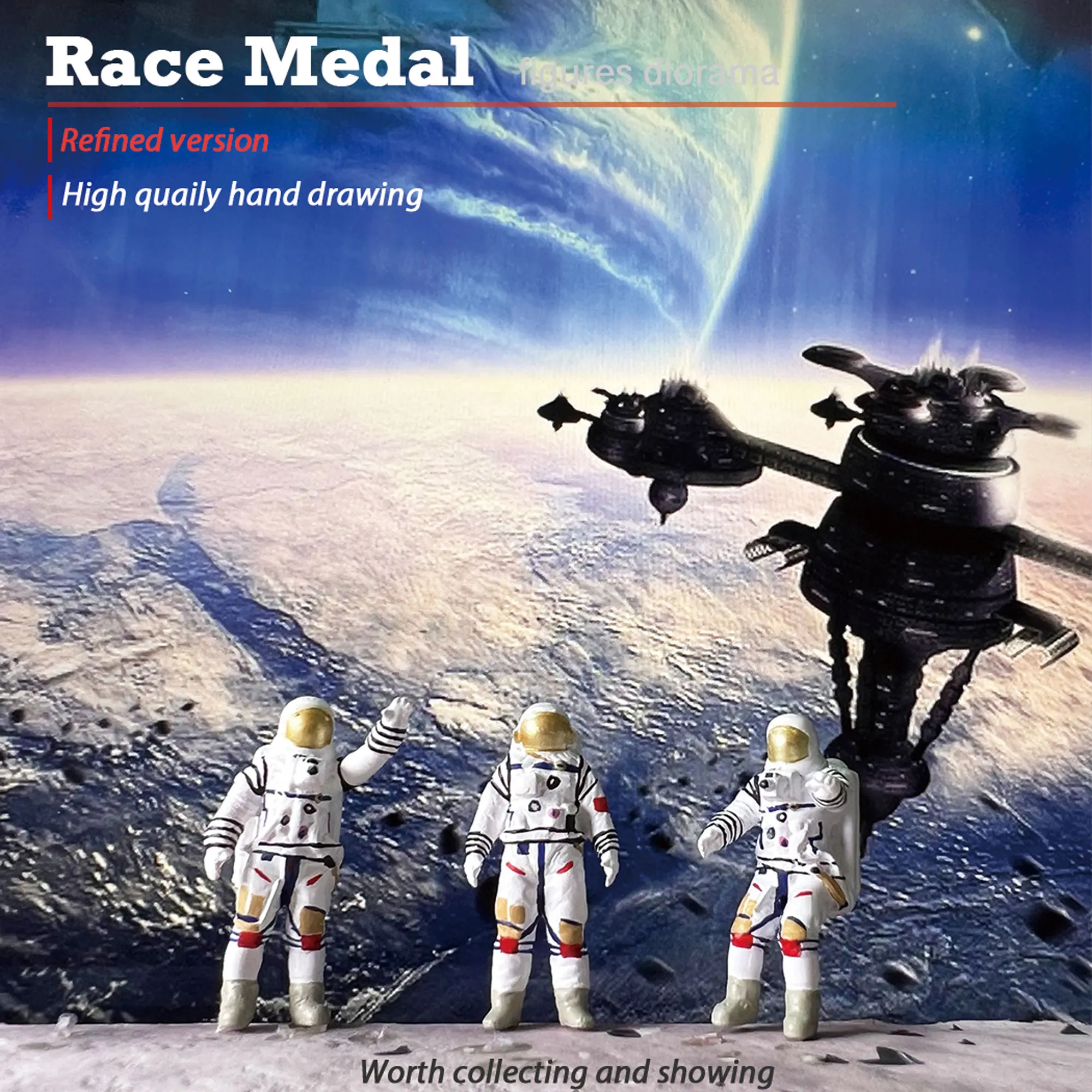 

1:64 Miniature doll model Astronaut doll Resin toy miniature miniature miniature plant doll display