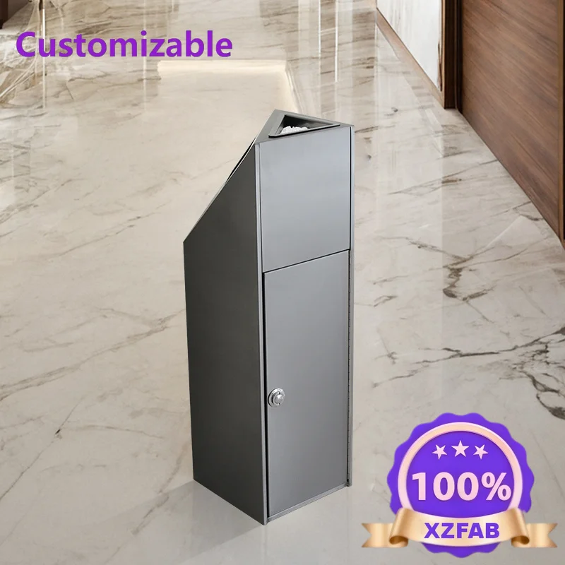 Factory Direct 2026 Hotel lobby trash can vertical commercial ash can