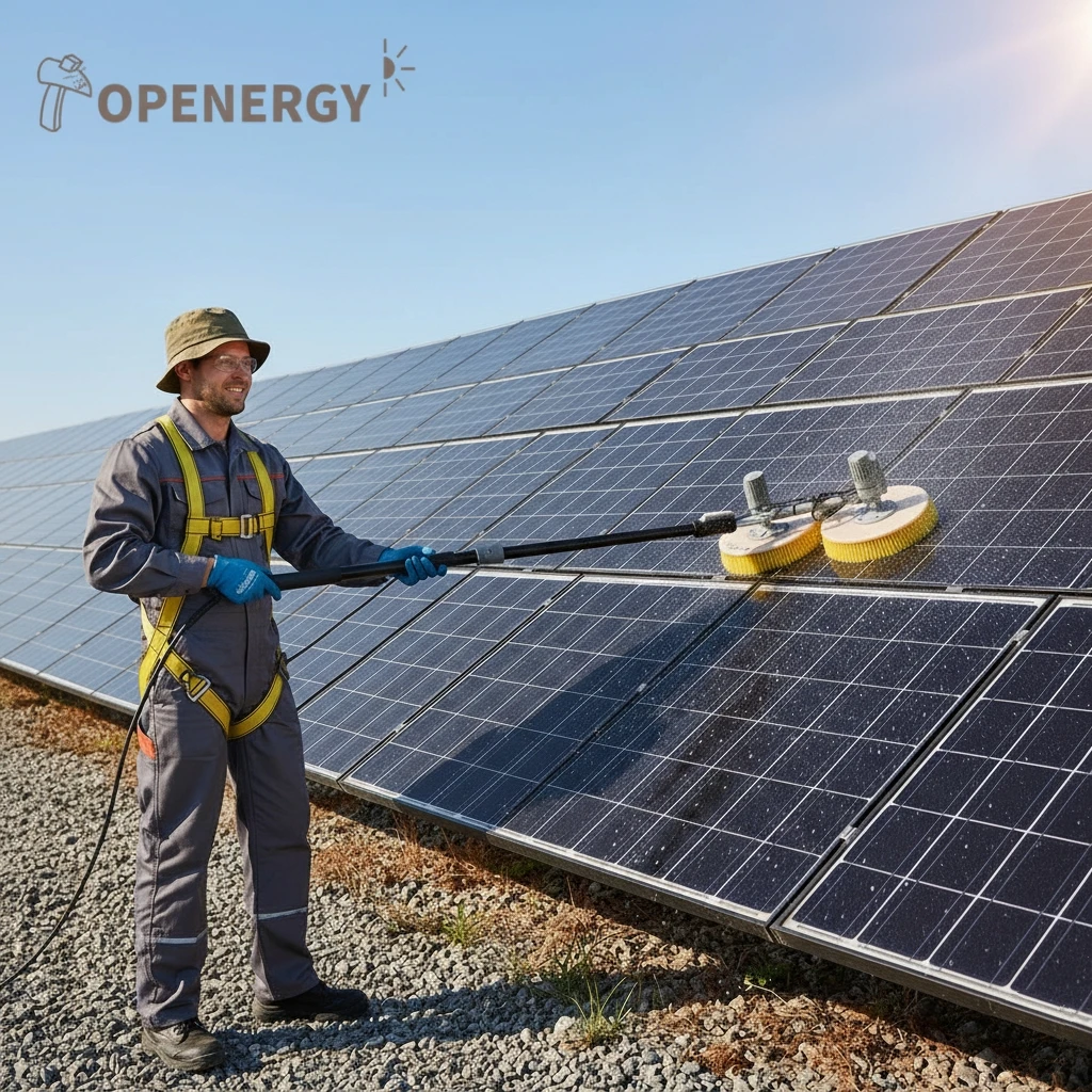 Topenergy WSE-G03 Remote Control Solar Cleaner - Double Head Cleaning Brush For Close-Distance Photovoltaic Panels