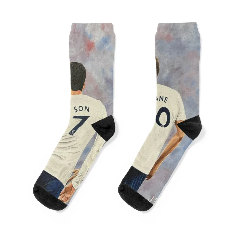 Mi pintura de Tottenham Hotspurs Harry Kane & Son Heung-Min Calcetines moda japonesa regalo de Navidad esenciales Calcetines de hombre Mujer