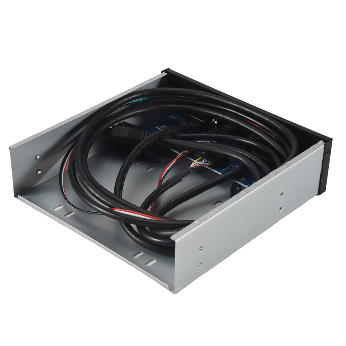 RIRI Usb 3.0 2-портовый оптический привод Адаптер расширения передней панели Usb 3.0 Hub + Hd Audio + кнопка включения питания