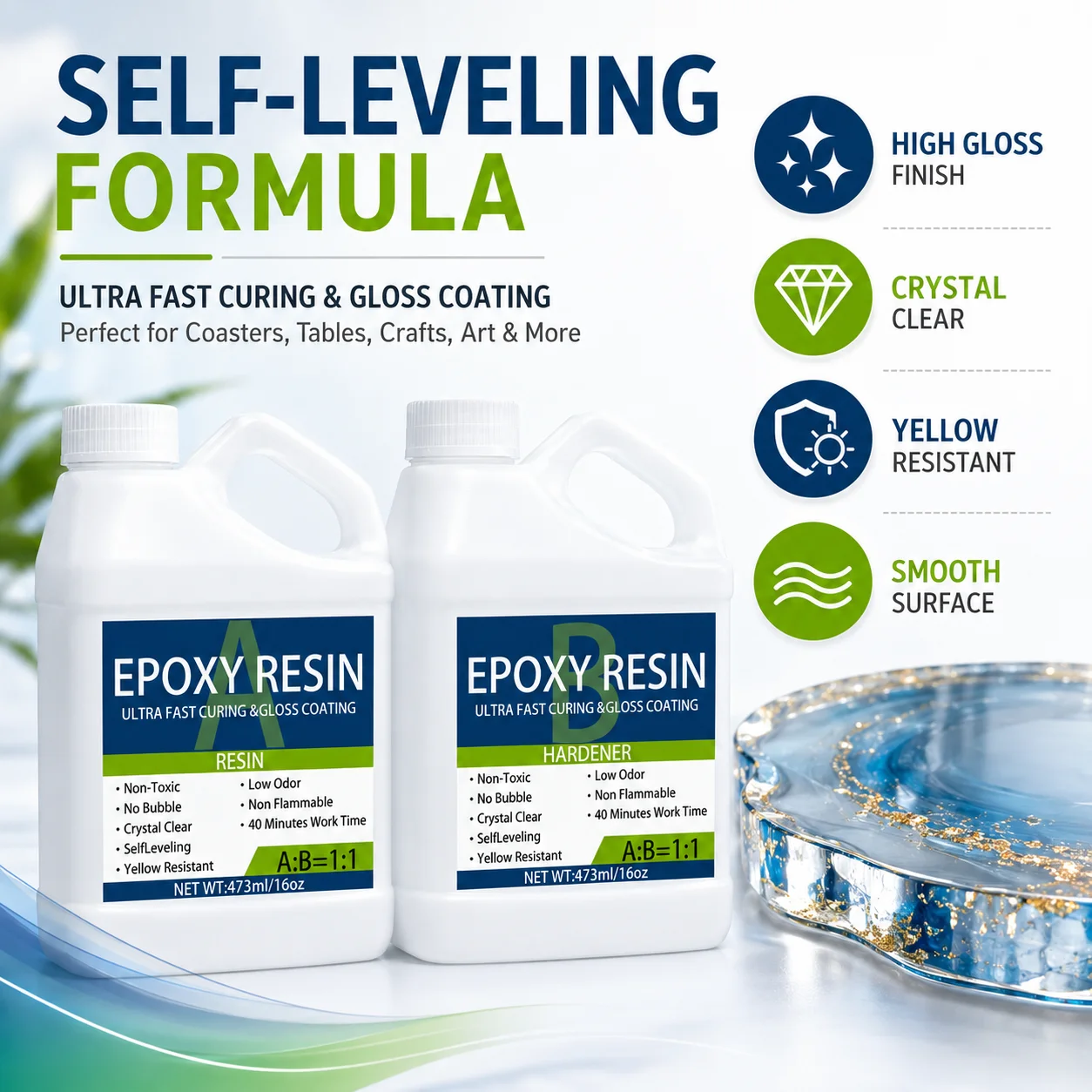 Epoxy Resin for Beginners, Low - Resin Art Ratio recension och pris