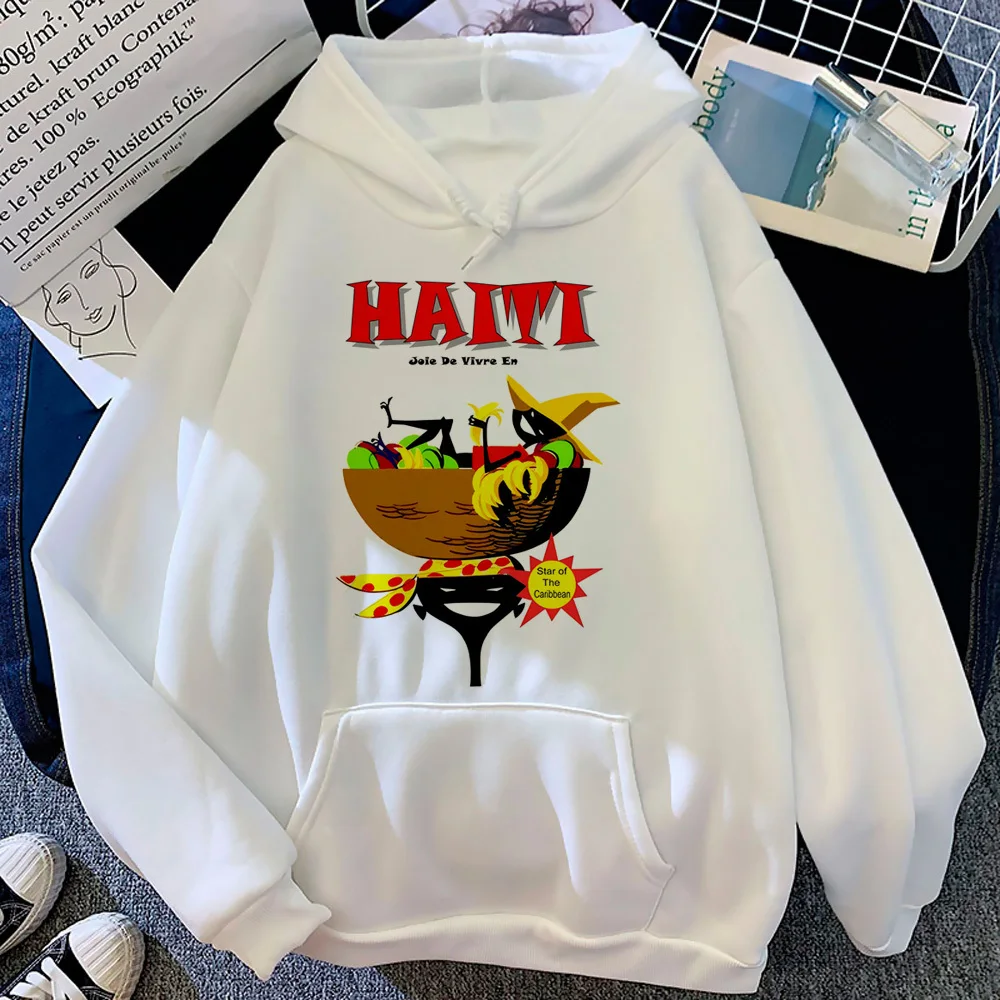 

Haiti hoodie anime anime sweater funny manga patterned teen tracksuits hoddie comic modern style streetwear trendy