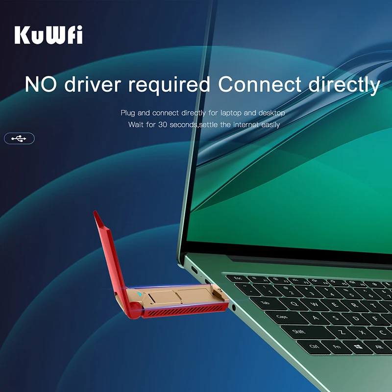 Kuwfi เราเตอร์4G LTE 150Mbps 4G ดองเกิล USB 2.4GHz เราเตอร์อินเตอร์เน็ตไร้สายโรนต์แบบพกพาขนาดเล็กในตัวเสาอากาศซิมช่องเสียบบัตรสำหรับผู้ใช้10คนขึ้นไป