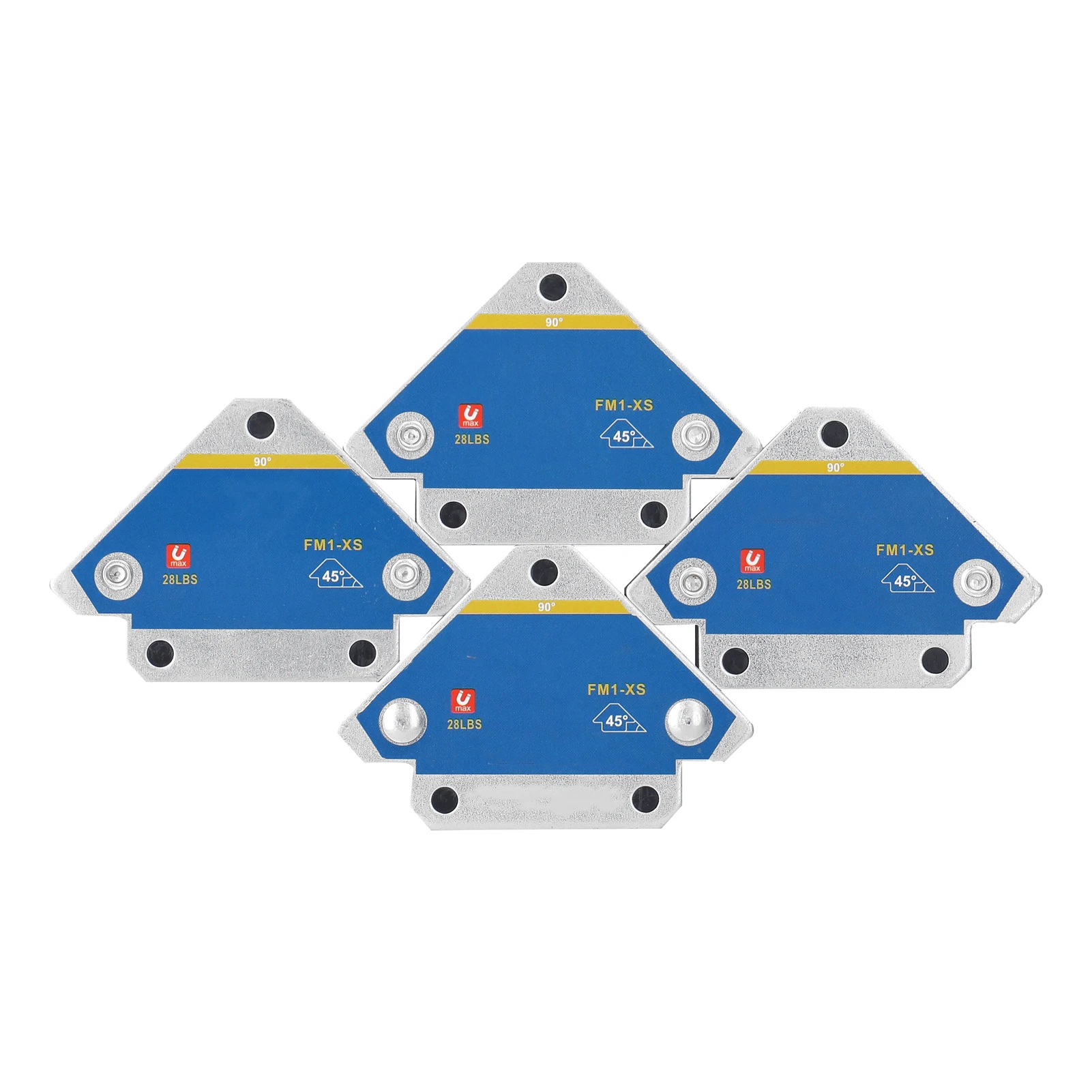 4pcs Magnetic Welding Fixer 45° 90° 135° Multi-angle Magnet Weld Positioner Ferrite Auxiliary Locator Tools